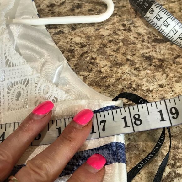 Vince Camuto Size 8 Blue and White Sleeveless Dress - Picture 7 of 9